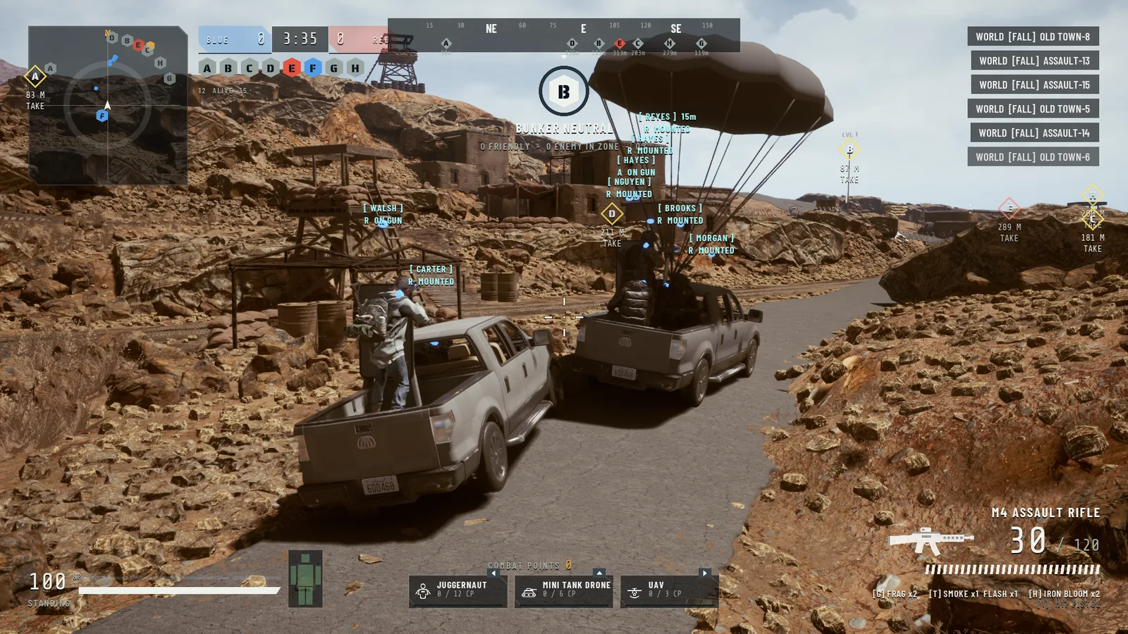 A reinforcement drop on the desert front
